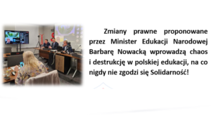 Zmiany prawne proponowane przez Minister Barbarę Nowacką wprowadzą chaos i destrukcję w polskiej edukacji.